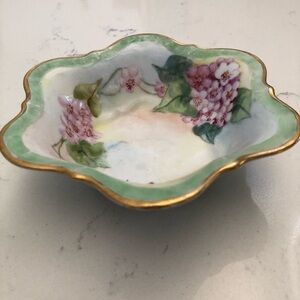 Victorian Porcelain Hand Painted Dish~Germany